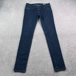 Diesel Jeans Womens 29 Blue Grupee Super Slim Skinny Low Rise Dark Stretch Denim